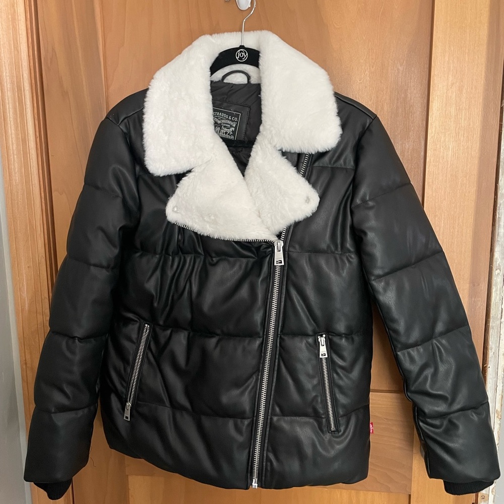 Faux leather jacket